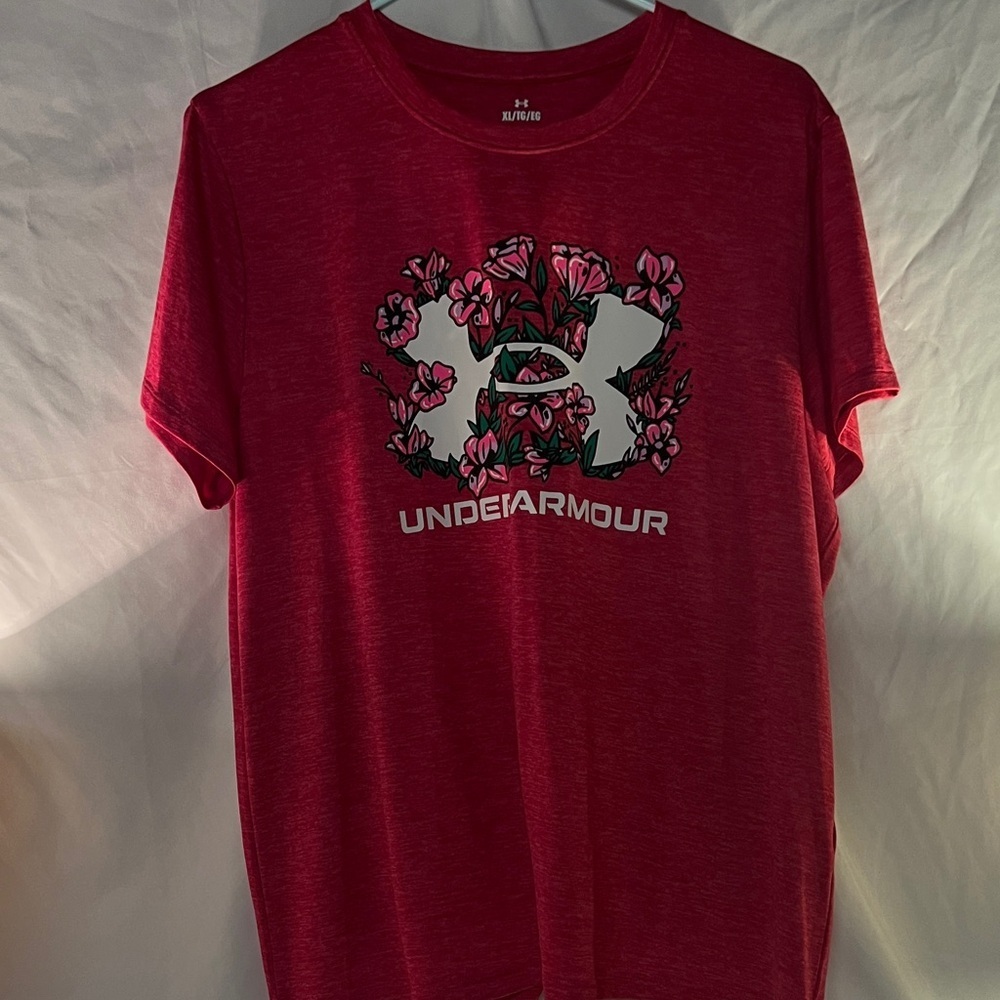 Under Armour Red Athletic Tee
